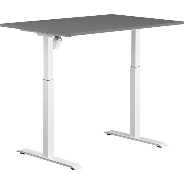 Sun-Flex I hæve/sænkebord, 120x80, Hvid/grå
