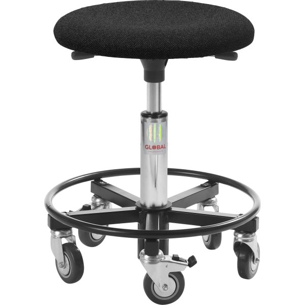 Montørstol, Sort, Uldstof, 41-54 cm, Fodring