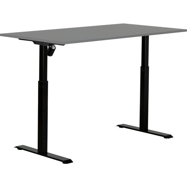 Sun-Flex I hæve/sænkebord, 160x80, Sort/grå