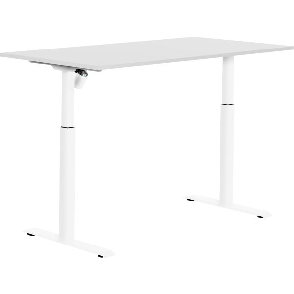 Sun-Flex I hæve/sænkebord, 160x80, Hvid/hvid