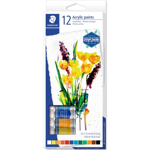Staedtler DJ Akrylmaling | 12 farver