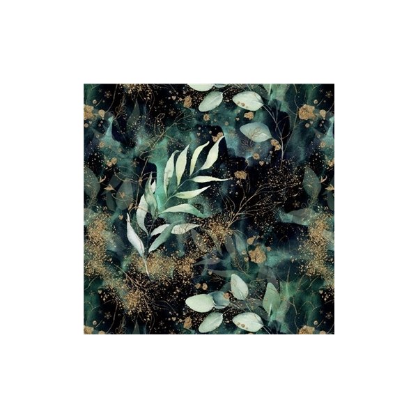 Gavepapir, Lux Green, 57cm x 6m