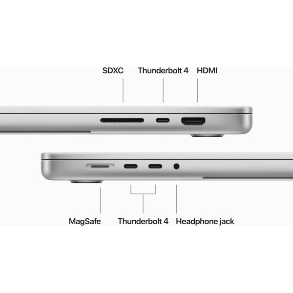 Apple MacBook Pro M3 Pro 16", 512 GB, 36 GB, sølv