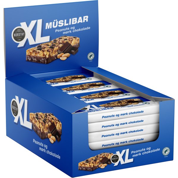Nordthy XL Müsli Bar Peanuts/mørk chokolade 50 g
