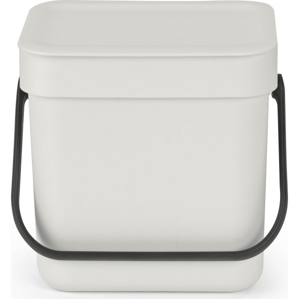 Brabantia Sort&Go, Sortering, 3 L, lysegrå