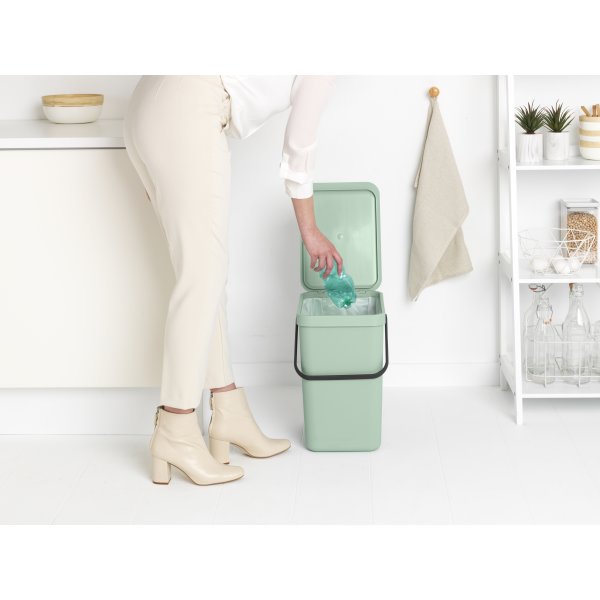Brabantia Sort&Go avfallshink | 25 liter | Grön