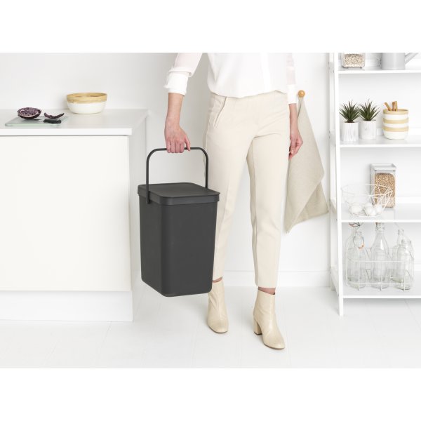 Brabantia Sort&Go avfallshink | 25 liter | Grå