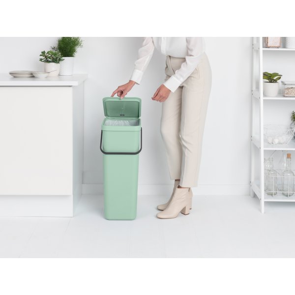 Brabantia Sort&Go avfallshink | 40 liter | Grön