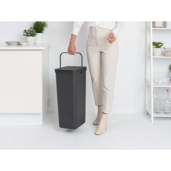 Brabantia Sort&Go avfallshink | 40 liter | Grå