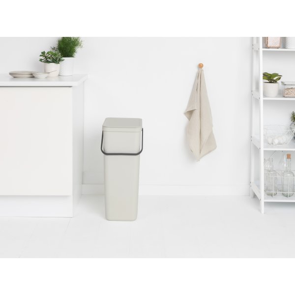 Brabantia Sort&Go, Sortering, 40 L, lysegrå