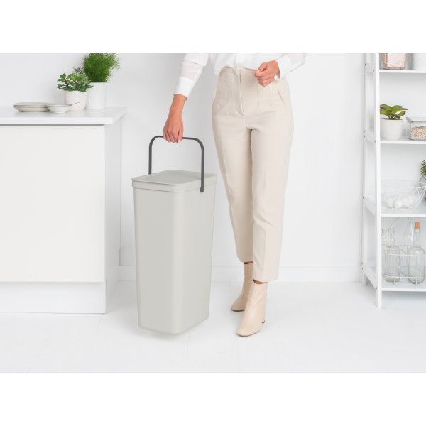 Brabantia Sort&Go, Sortering, 40 L, lysegrå