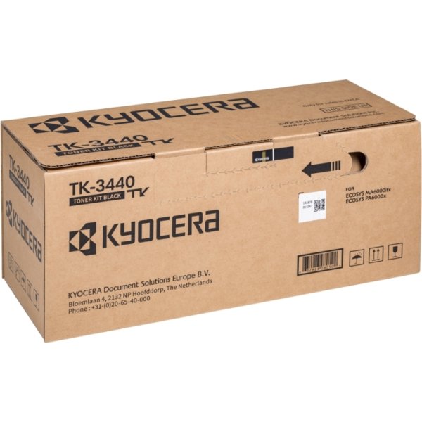 Kyocera TK-3440 lasertoner, sort, 40.000s