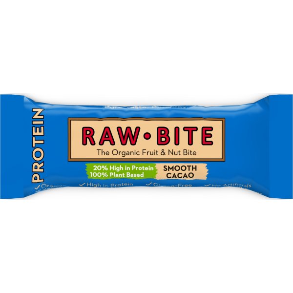 Rawbite Protein Smooth Cacao Snackbar, 45 g