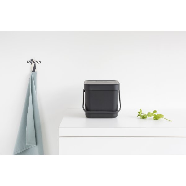 Brabantia Sort&Go, Sortering, 6 L, grå