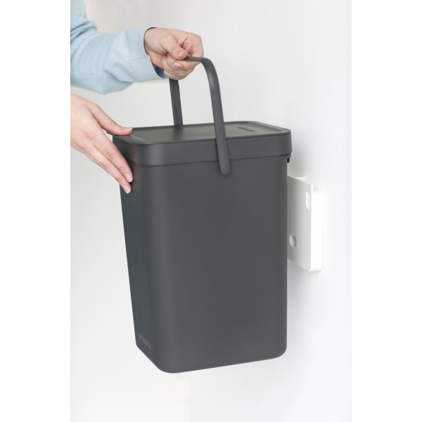 Brabantia Sort&Go avfallshink | 16 liter | Grå