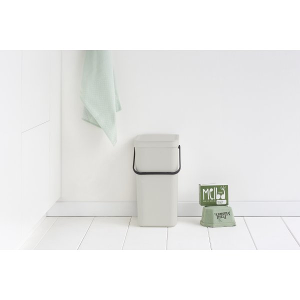 Brabantia Sort&Go, Sortering, 16 L, lysegrå