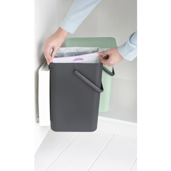 Brabantia Sort&Go, Built-in, 2x12 L, grå/grøn