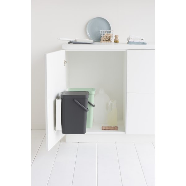 Brabantia Sort&Go, Built-in, 2x12 L, grå/grøn