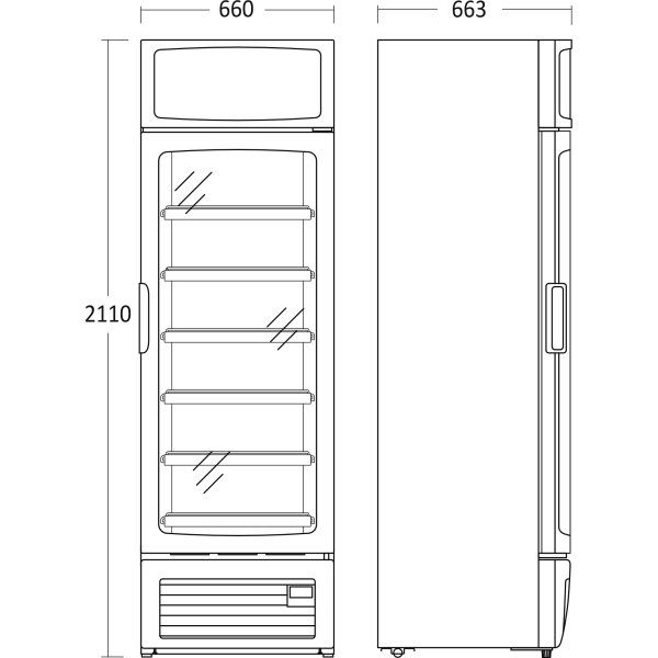 Scandomestic KF 870 E Displayfryser