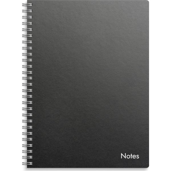 Burde Notesbog, A5, linjeret, sort