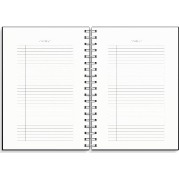 Burde Dotnotes Notesbog, B5, sort