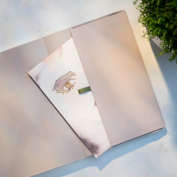 Burde Deluxe Notesbog, A5, linjeret, panther