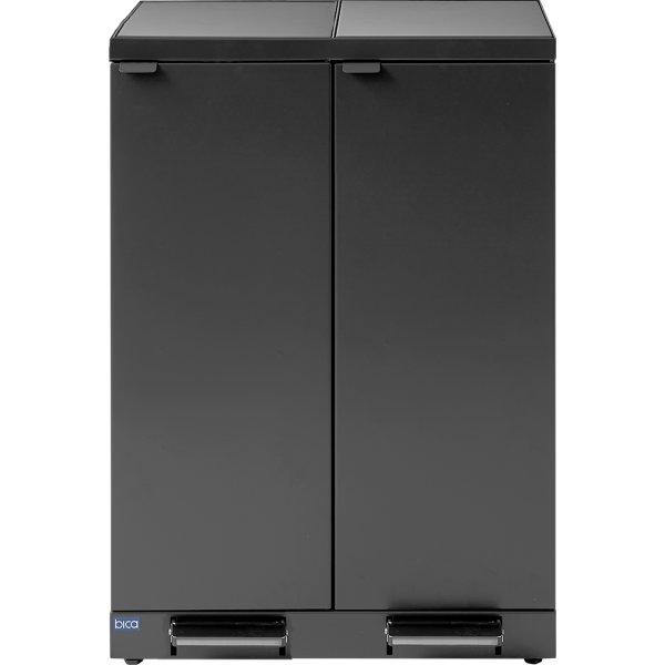 Bica 975 avfallsstation | 2x65 l | Lock | Antracit