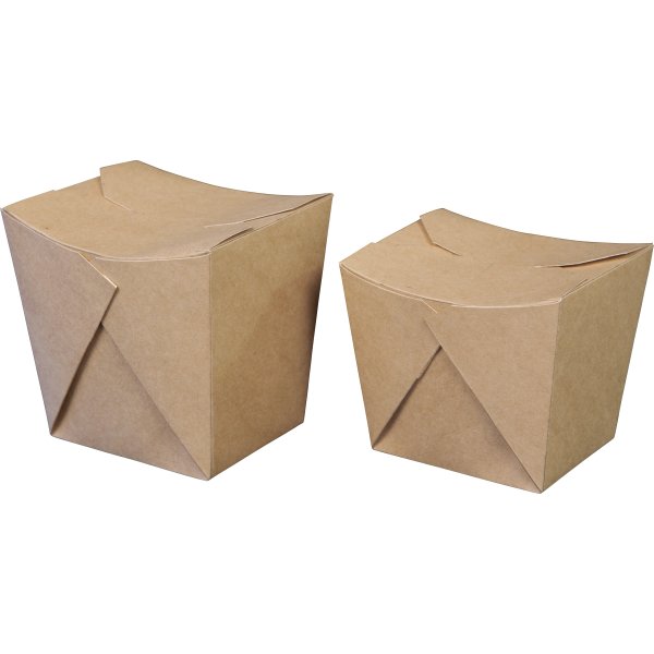 Takeaway boks, Brun, 700ml, 50 stk