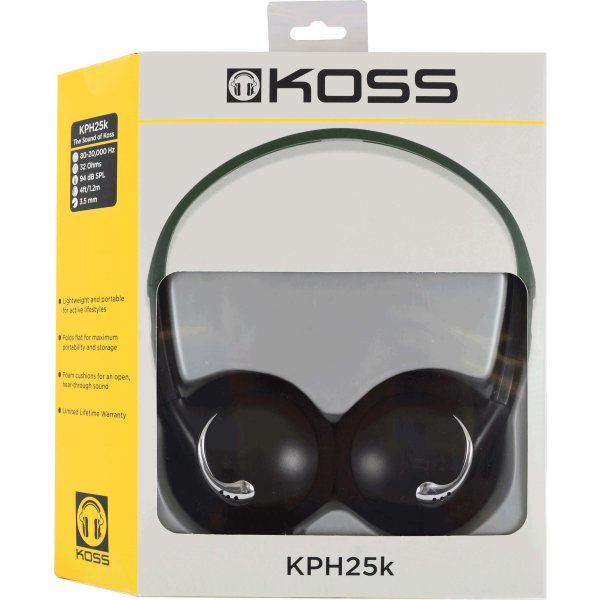 Koss KPH25K On-ear hovedtelefoner, sort