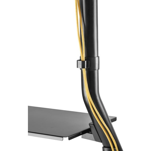 DEMO Hama 49-100" TV-Stander m. hjul, sort