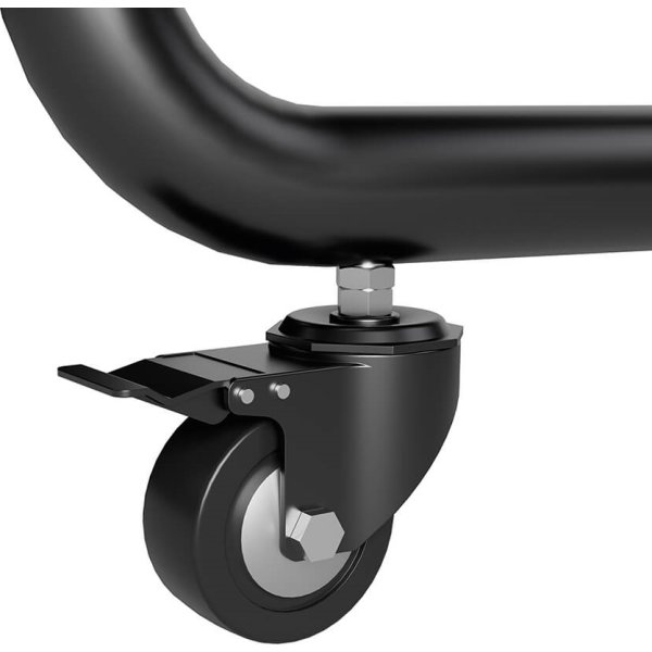 DEMO Hama 49-100" TV-Stander m. hjul, sort