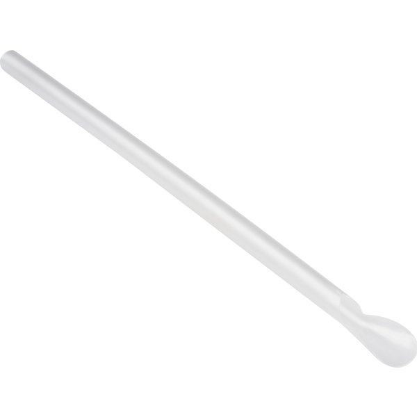 Sugerør m/ske, Klar, Flergang, PP, 21 cm, 250 stk
