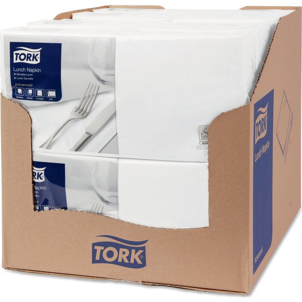 Tork Frokostserviet, 2-lag, Hvid, 200 stk