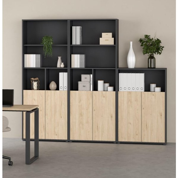 DEMO: Small Officeline bogreol, lav, antracit