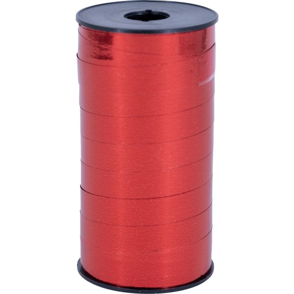 Gavebånd Metallic, 10mm x 50m, rød