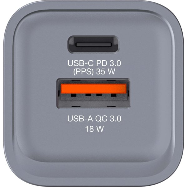 Verbatim GNC-35 GaN USB-A/USB-C Oplader, 35W