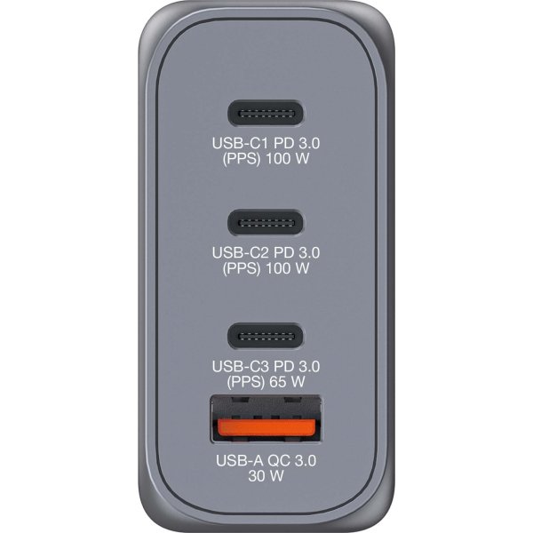 Verbatim GNC-100 GaN USB-A/USB-C Oplader, 100W