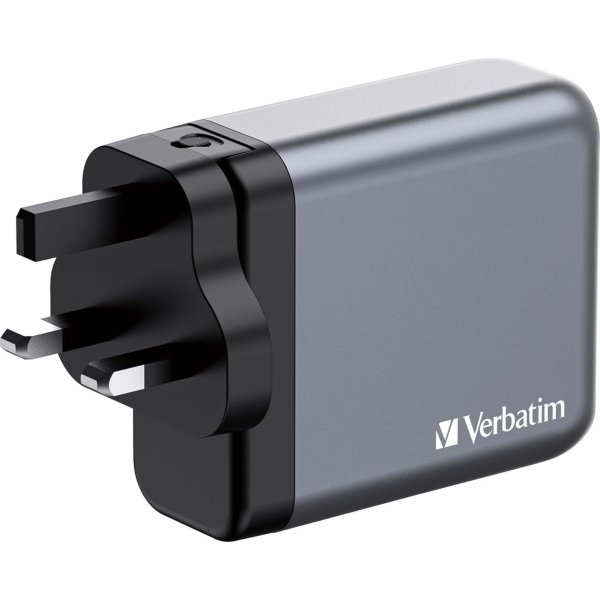 Verbatim GNC-140 GaN USB-A/USB-C Oplader, 140W