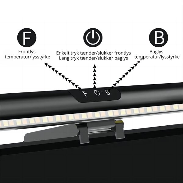HF bærbar LED-lampe