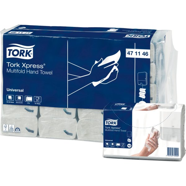 Tork H2 Xpress Universal servett, 3-vikt, 20 pk