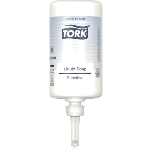 Tork S1 Sensitiv Sæbe, u/parfume, 1 L