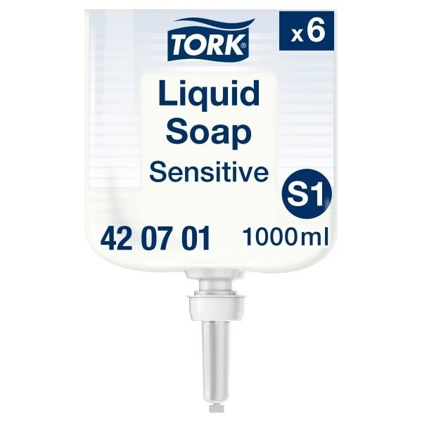Tork S1 Sensitiv Sæbe, u/parfume, 1 L