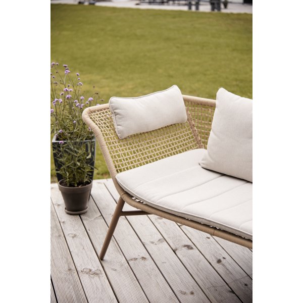 Charlie loungesofa med hynder, natur