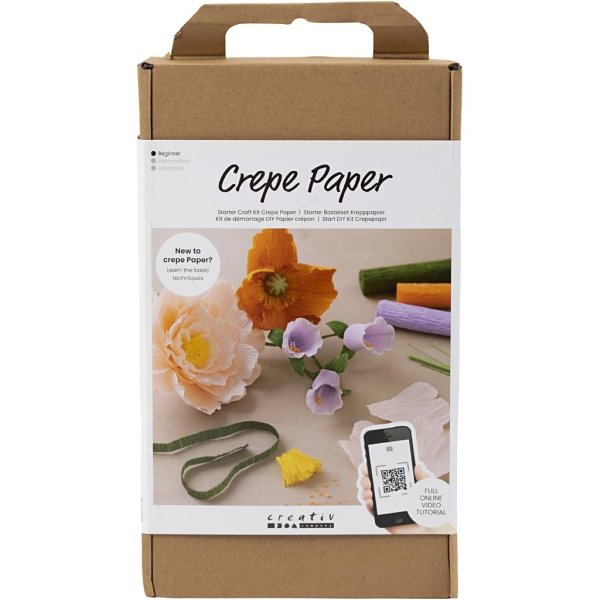DIY Kit Crepepapir Startsæt, blomster