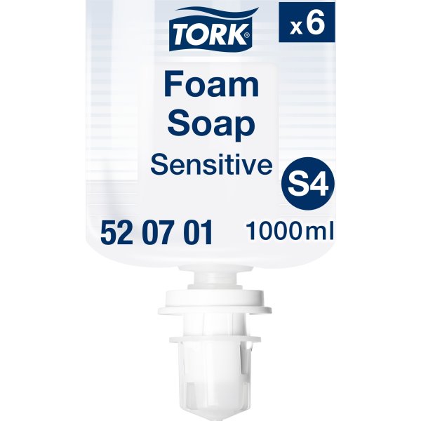 Tork S4 Sensitiv Skumsæbe | u/parfume, 1 L