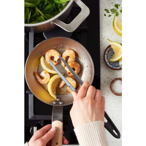 GastroMax Stegepincet, sort, plast, 29 cm.