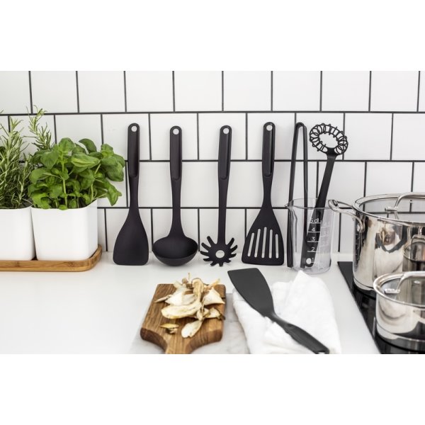 GastroMax Stegepincet, sort, plast, 29 cm.