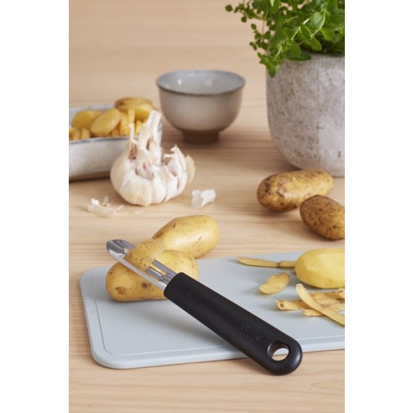 GastroMax Skrællekniv, sort, 18,5 cm.