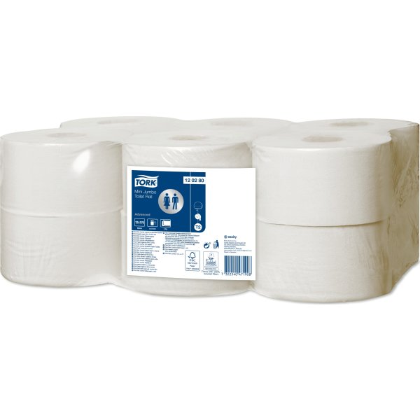 Tork T2 Advanced Mini Jumbo Toiletpapir, 2-lag
