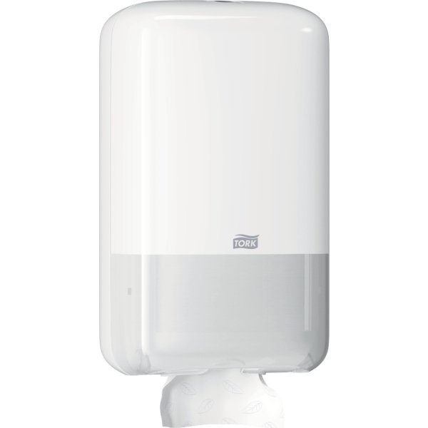 Tork T3 Dispenser Toiletpapir i ark, Hvid